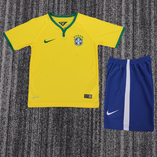 Kit Infantil Brasil Retro Home 2014 - Amarela