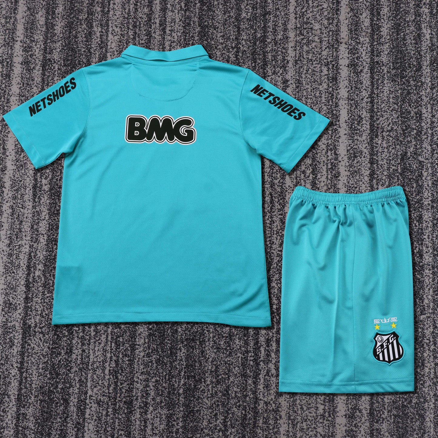 Kit Infantil Santos Third Retrô 12/13 - Azul