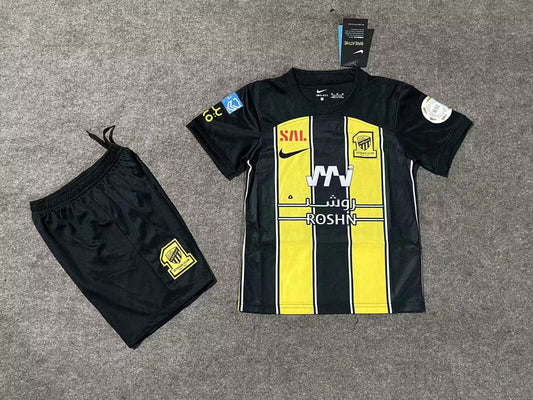 Kit Infantil Al ITTIHAD Home 23/24 -Amarela e Preta