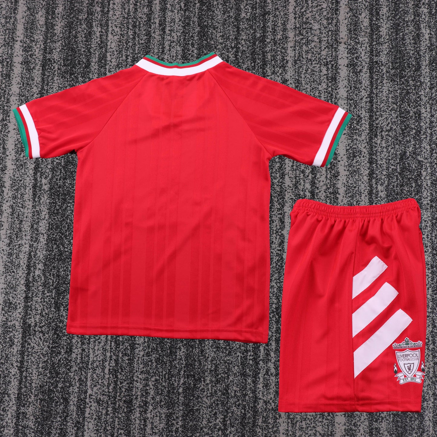 Kit Infantil Liverpool Home Retro 91/92 - Vermelho