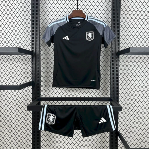 Kit Infantil Aston Villa Away 25/26 . - Preto