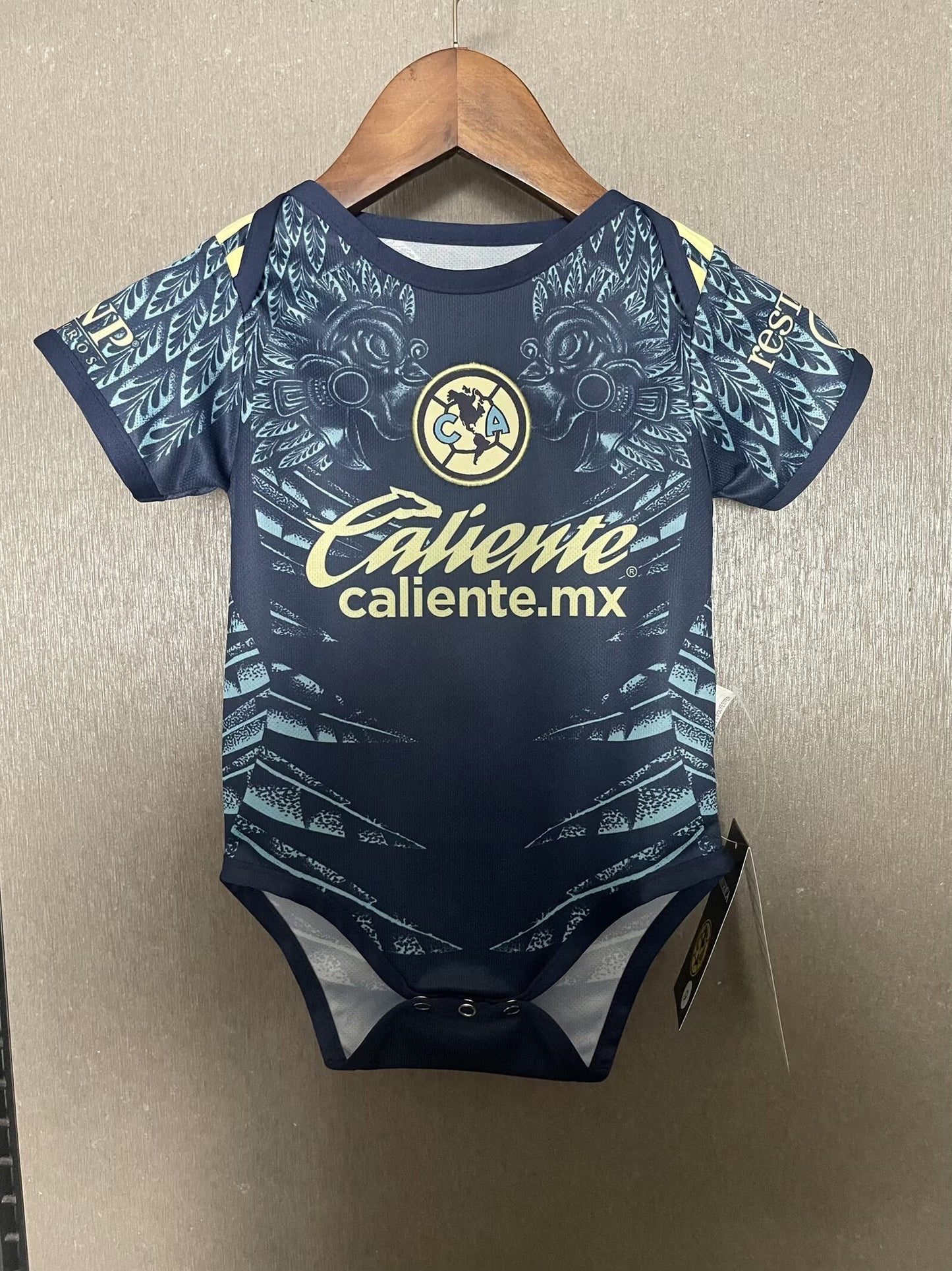Body Bebê Infantil America do Mexico Away 25/26 .  - Azul