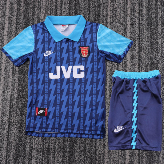 Kit Infantil Arsenal Away Retrô 94/95 - Azul