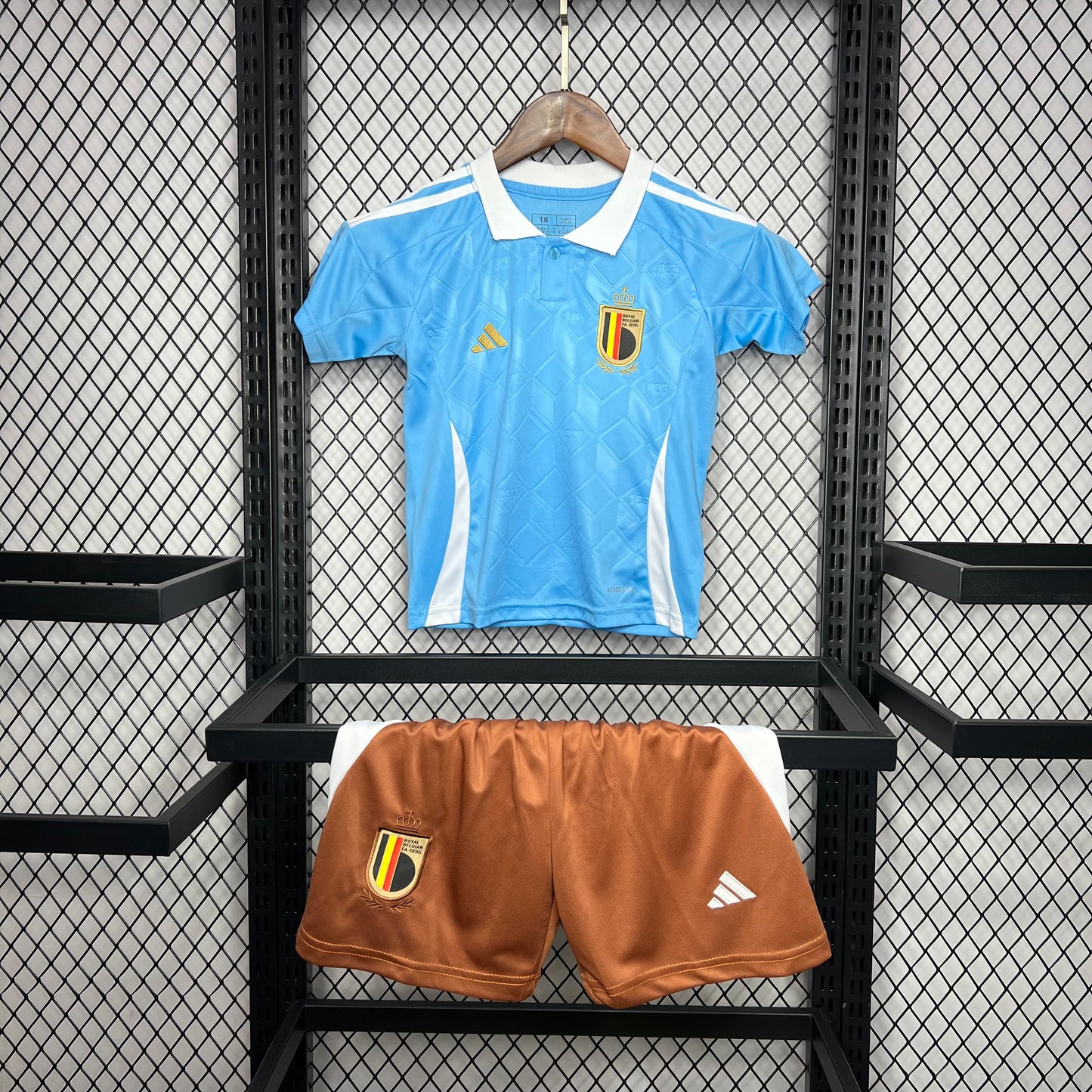 Kit Infantil Bélgica Away 24/25 -Azul Claro