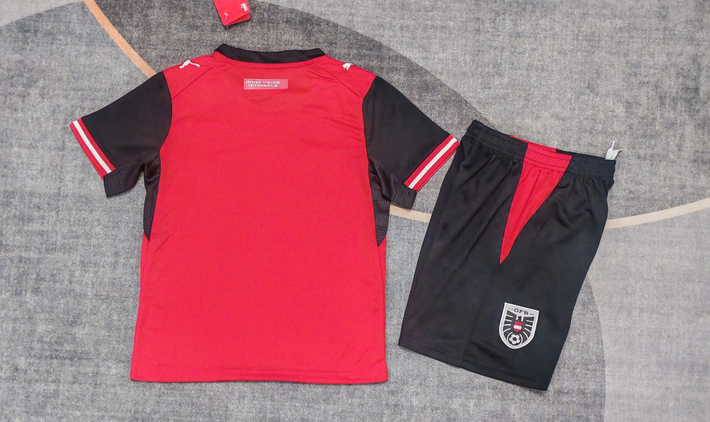 Kit Infantil Austria Home 26/27 - Vermelho