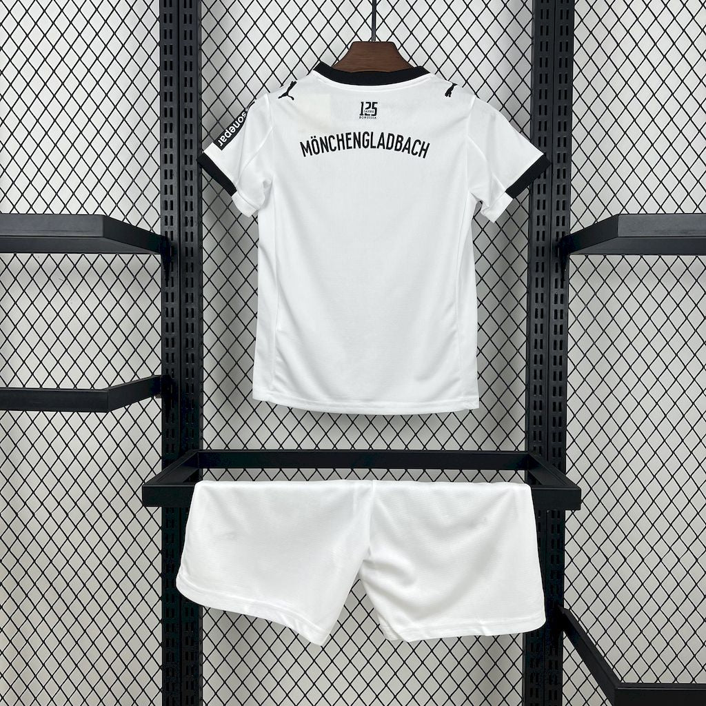 Kit Infantil Borussia Mönchengladbach Home 25/26 - Branca
