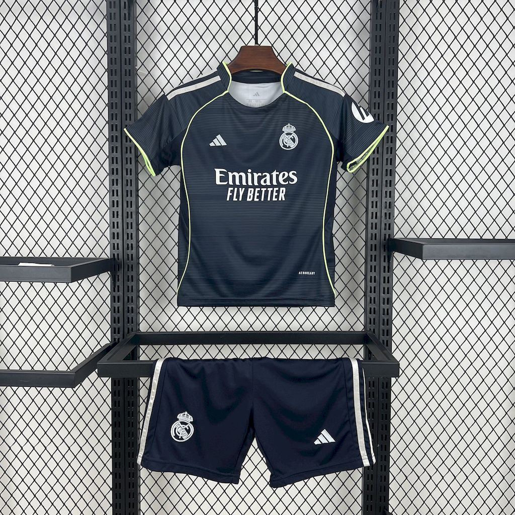 Kit Infantil Real Madrid Away 25/26 -Azul Escuro
