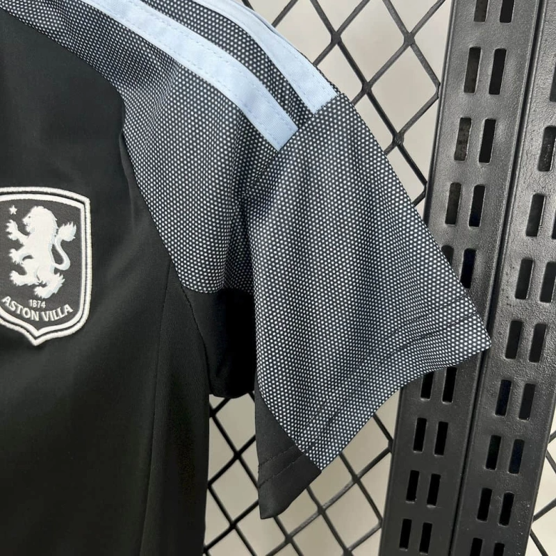 Kit Infantil Aston Villa Away 25/26 . - Preto