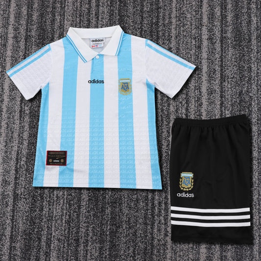 Kit Infantil Argentina Retro 1994 -Branco e Azul
