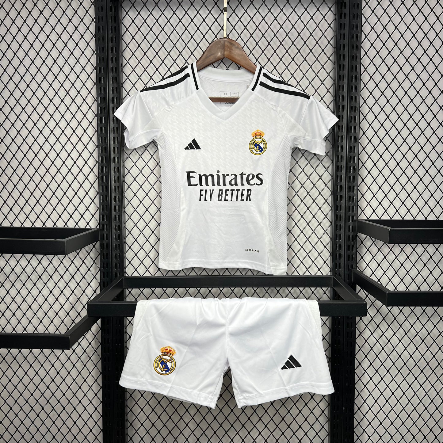 Kit Infantil Real Madrid Home 24/25 -Branca