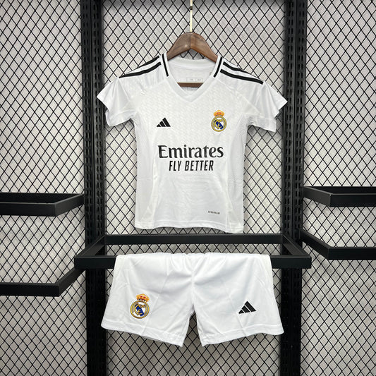 Kit Infantil Real Madrid Home 24/25 -Branca