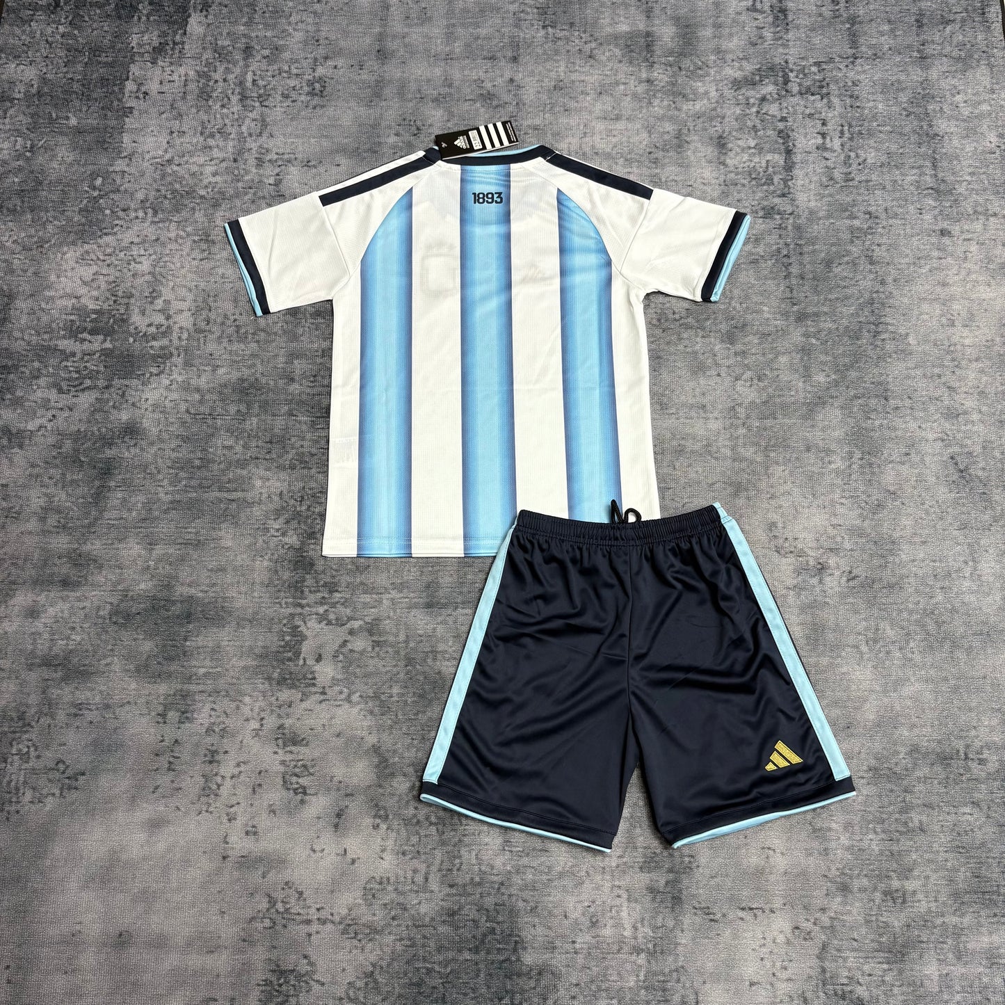 Kit Infantil Argentina Home 26/27 -Azul e Branca