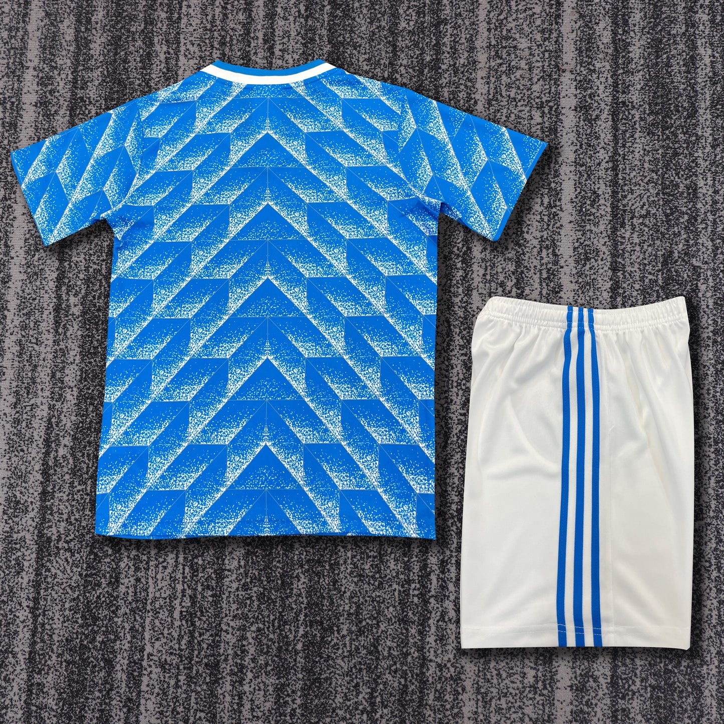 Kit Infantil Holanda Away Retrô 1988 - Azul