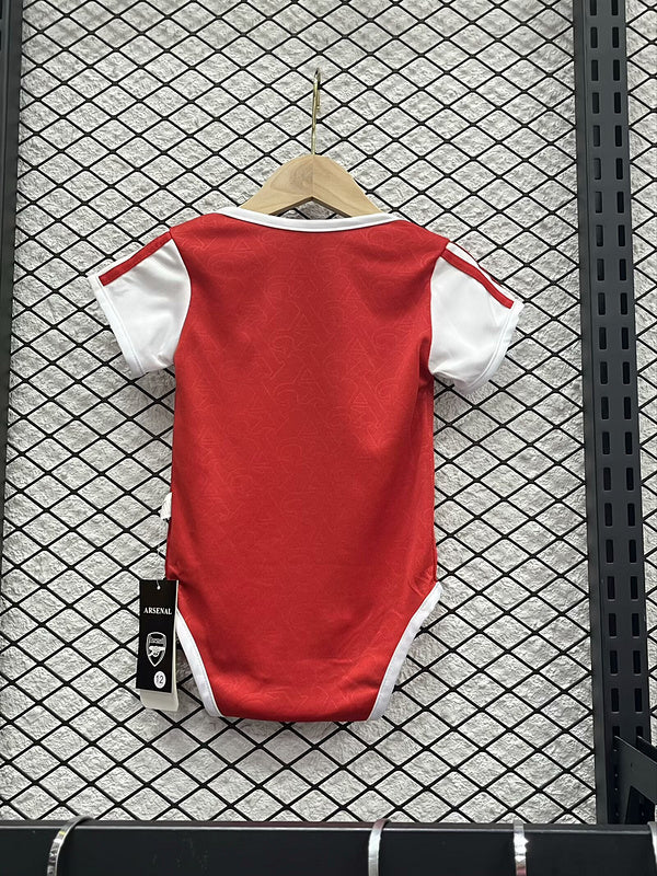 Body Bebê Infantil Arsenal Home 25/26   - Vermelho e Branco