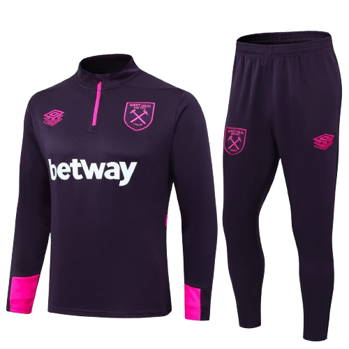 Kit Treino Agasalho + Calça West Ham  - Roxo