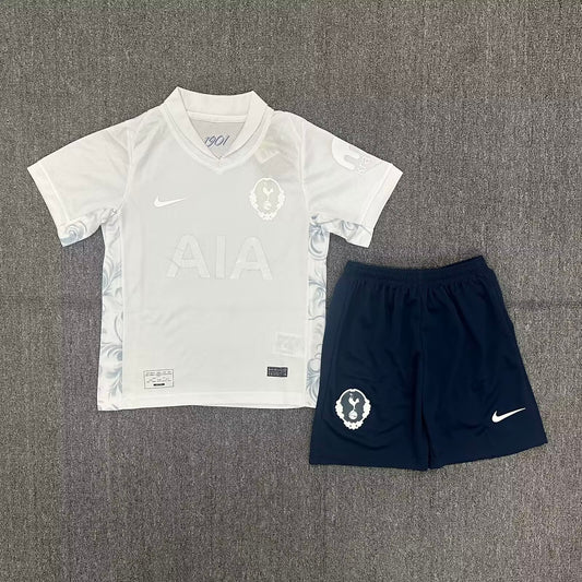 Kit Infantil Tottenham Fourth 25/26 - Branco