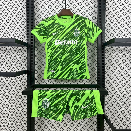 Kit Infantil Sporting Goleiro 25/26 . - Verde