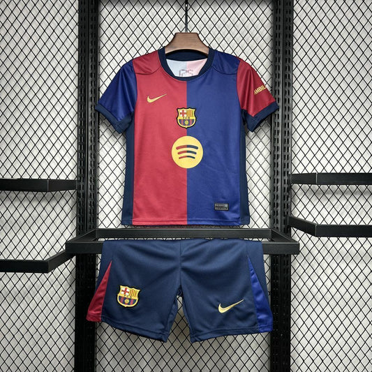 Kit Infantil Barcelona Home 24/25 - Grená