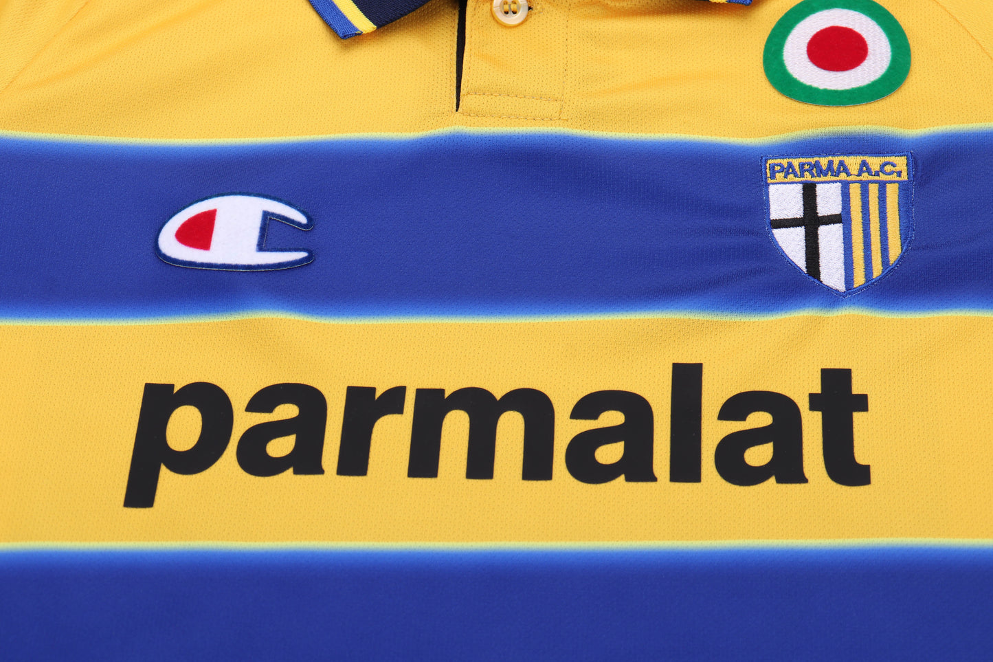 Kit Infantil Parma Home Retrô 99/00 Champion - Amarelo e Azul