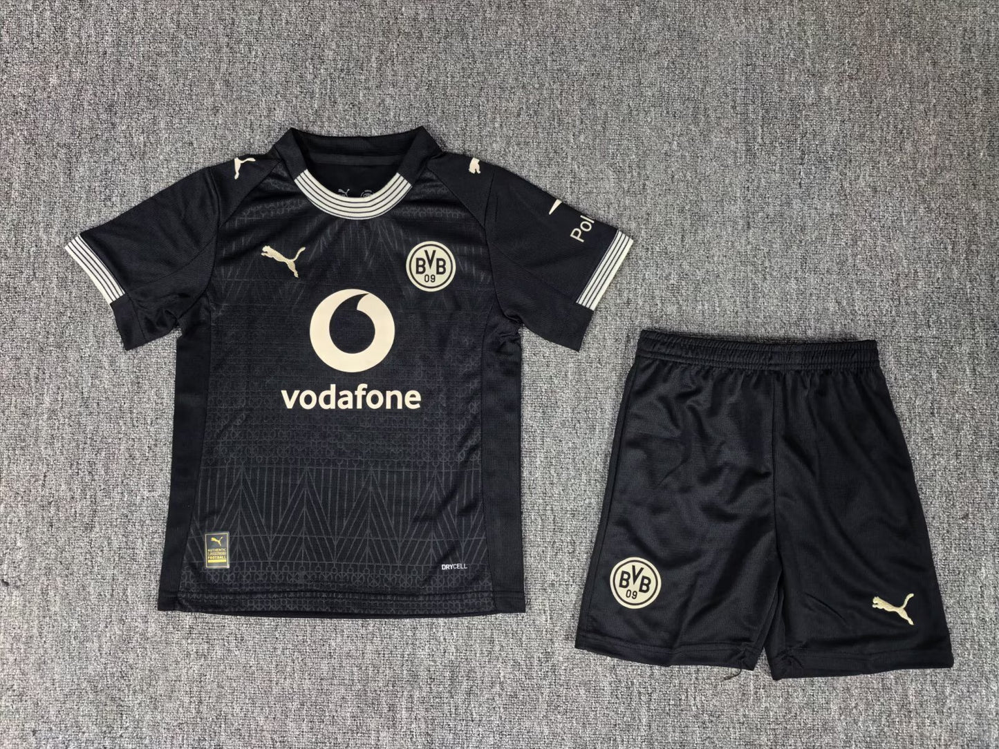 Kit Infantil Borussia Dortmund Away 26/27 - Preta