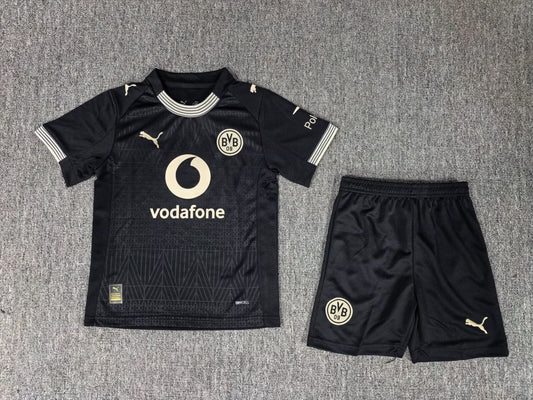 Kit Infantil Borussia Dortmund Away 26/27 - Preta
