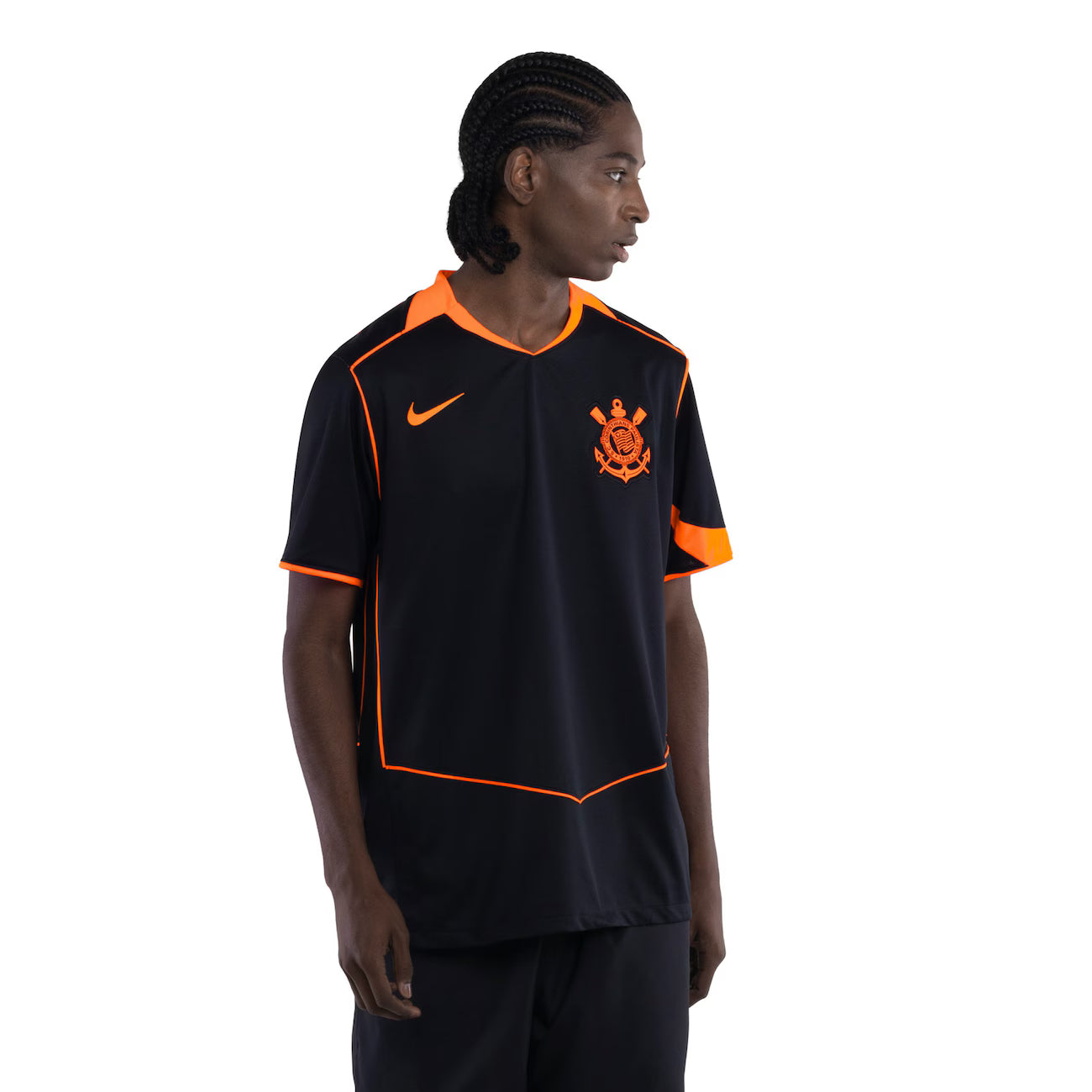Kit Família Corinthians: Camisa Infantil + Camisa Pai - Preta e Laranja