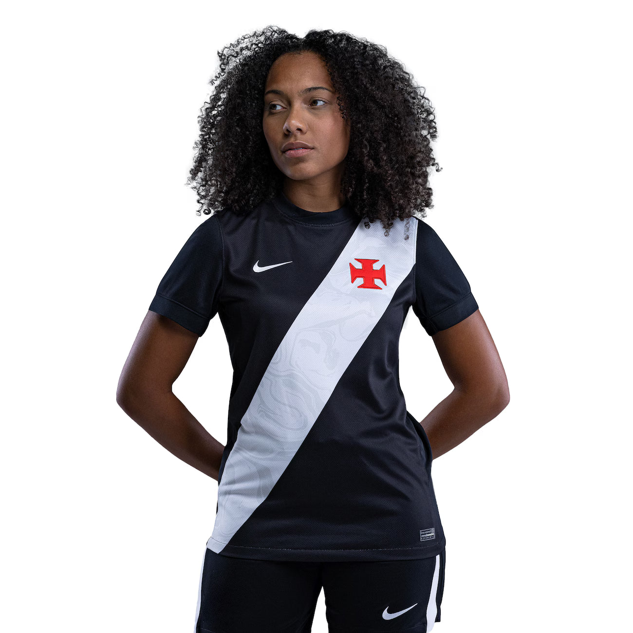 Kit Família Vasco: Camisa Infantil + Camisa Mãe - Preta e Branco