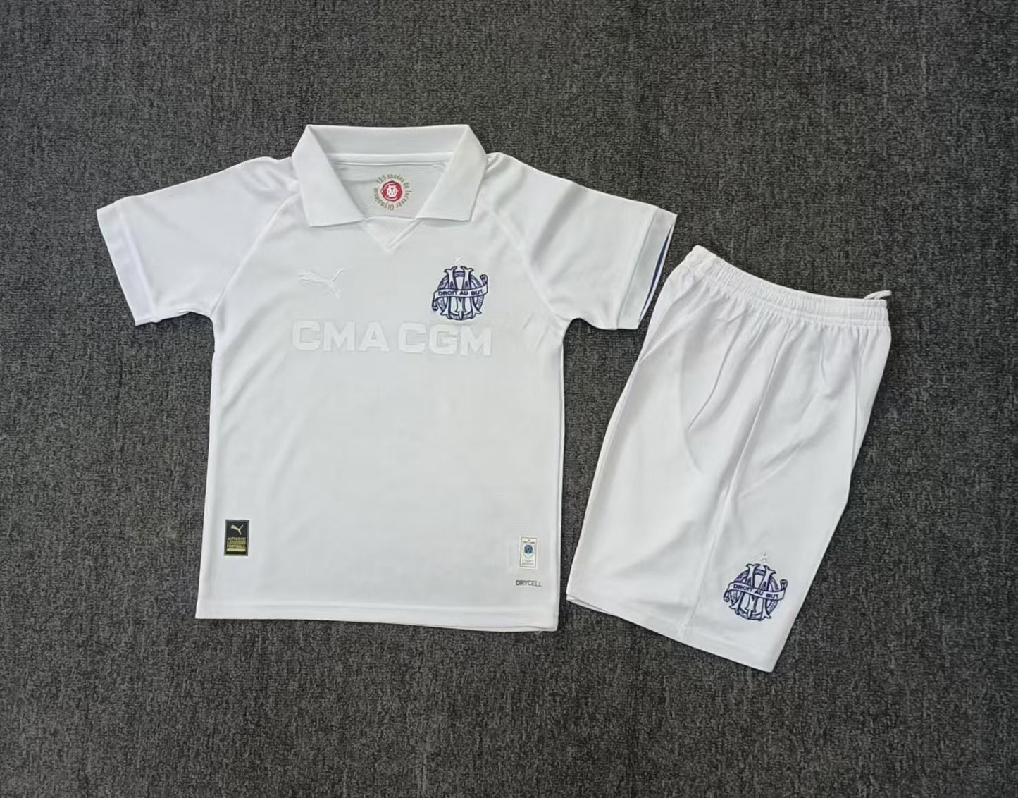 Kit Infantil Olympique De Marseille Edição Especial 24/25 . - Branco