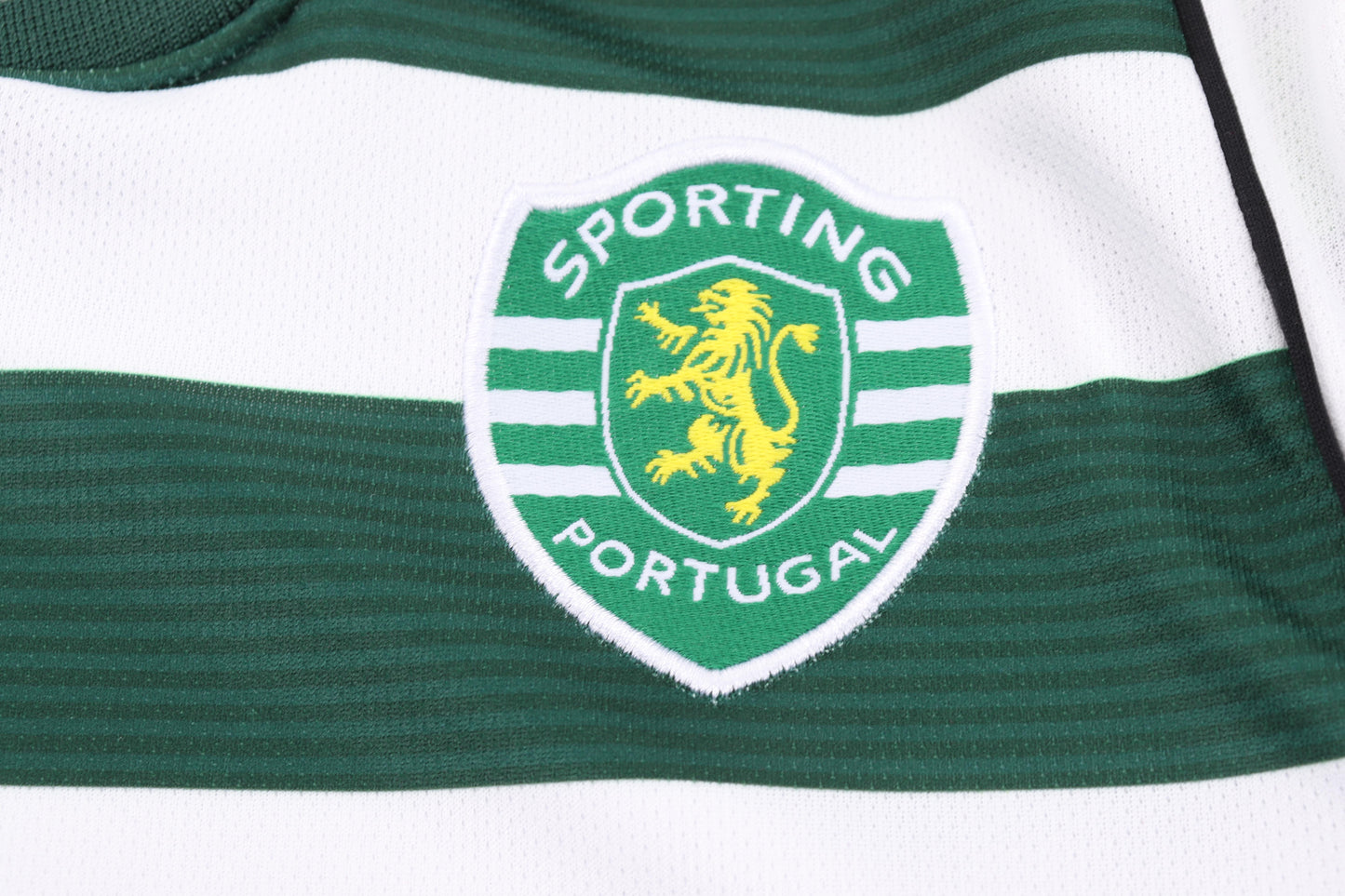 Kit Infantil Sporting Home Retrô 2003 Manga Longa . Reebok - Verde e Branco