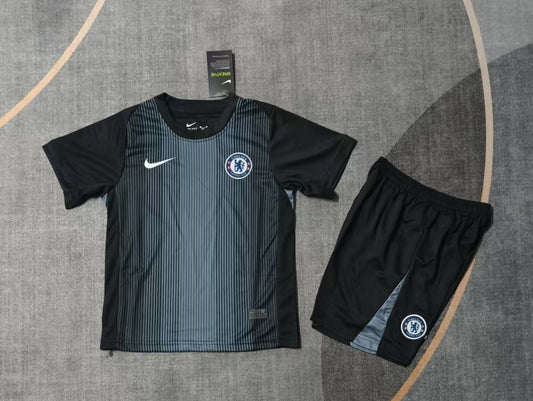 Kit Infantil Chelsea Goleiro 25/26 -Preto