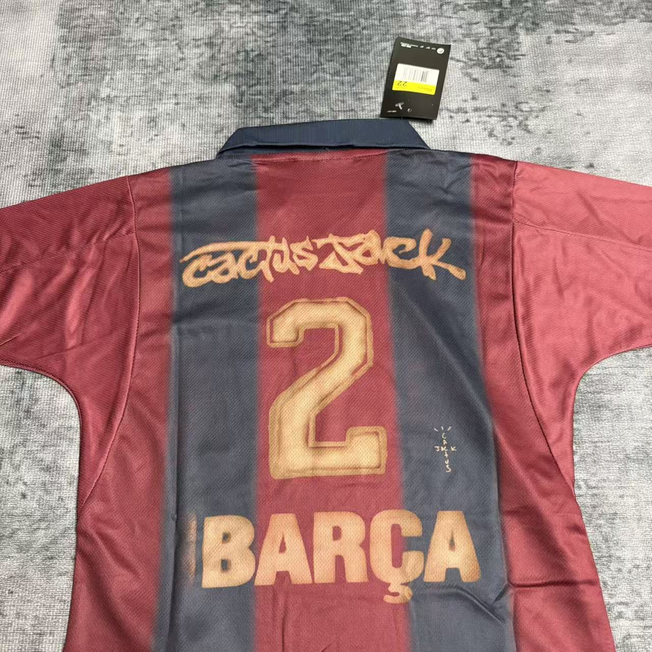 Kit Infantil Barcelona x Travis Scott Ediçao Especial 25/26 - Grená