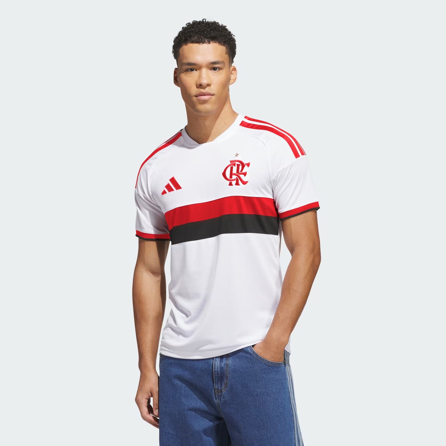 Kit Família Flamengo: Camisa Infantil + Camisa Pai - Branca