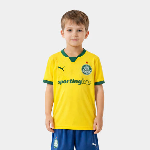 Kit Infantil Palmeiras Third 25/26 - Amarelo