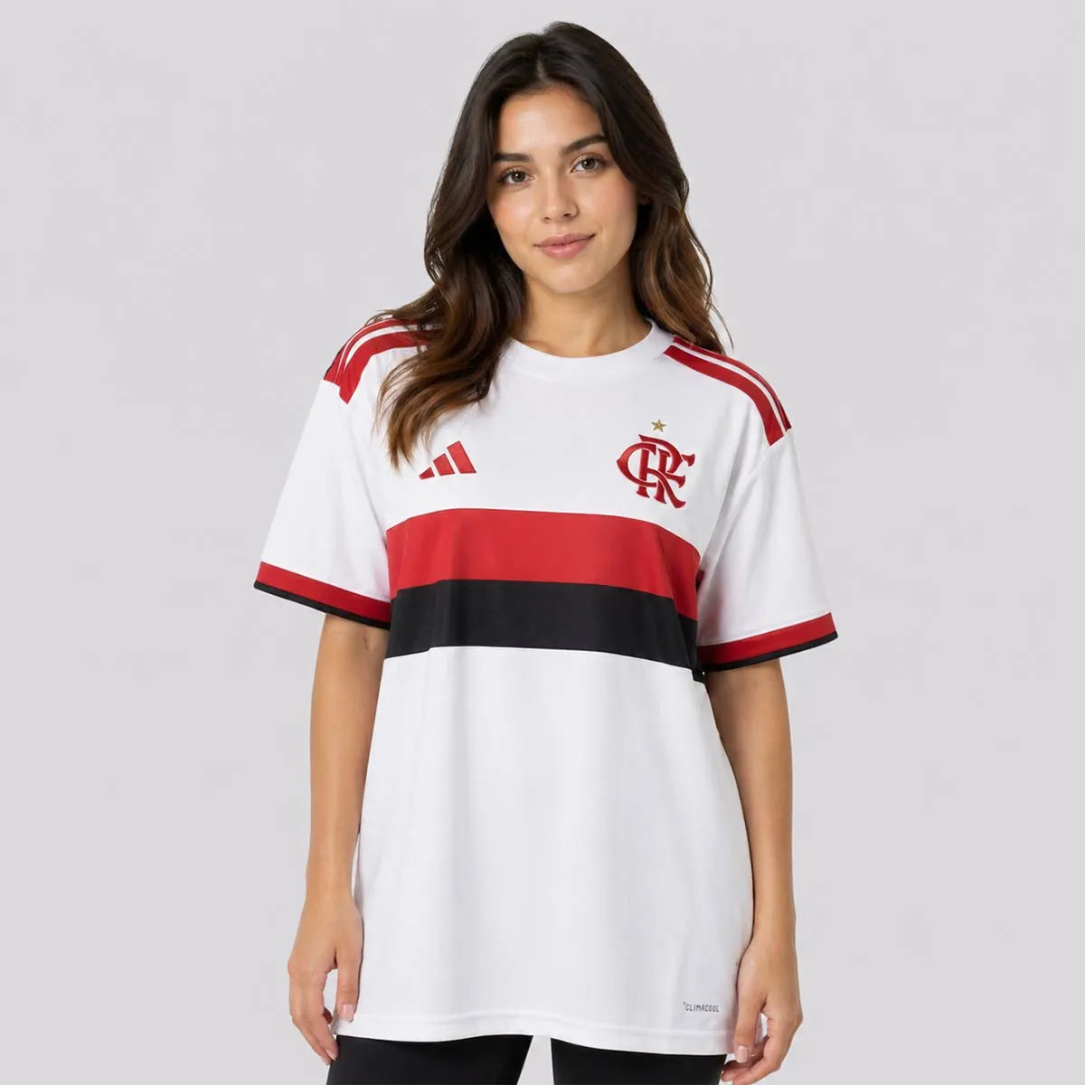 Kit Família Flamengo: Camisa Infantil + Camisa Mãe - Branca