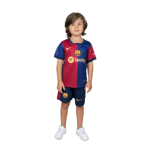 Kit Infantil Barcelona Home 24/25 - Grená