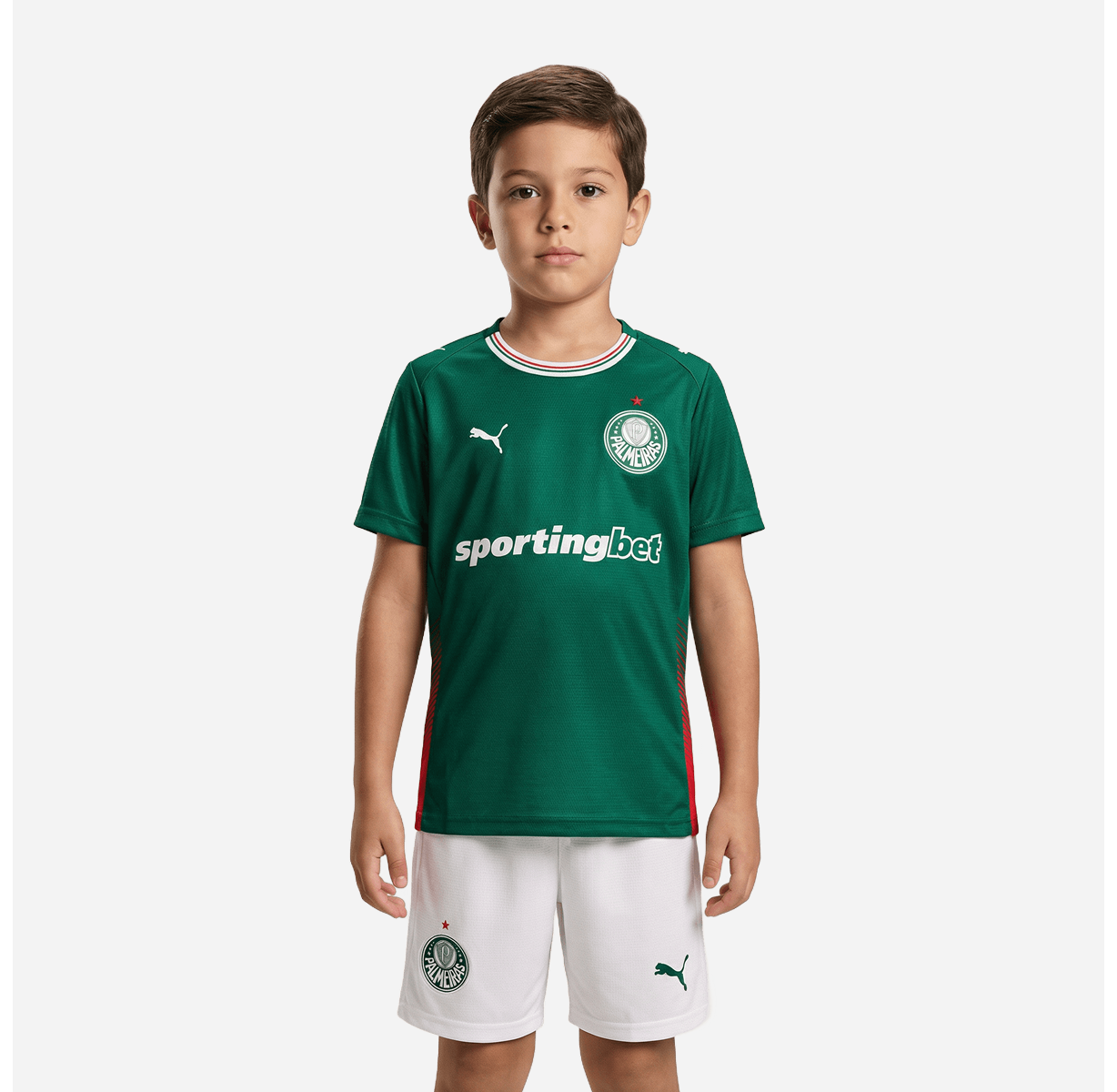 Kit Infantil Palmeiras Home 26/27 - Verde