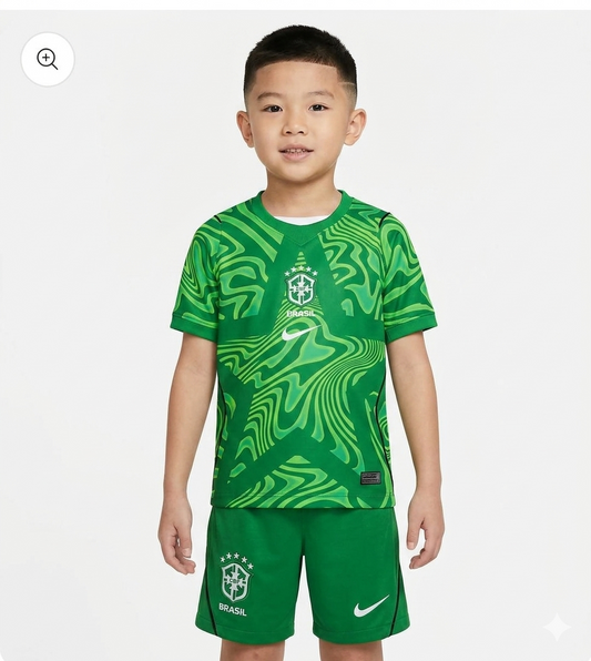 Kit Infantil Brasil Goleiro 26/27 - Verde
