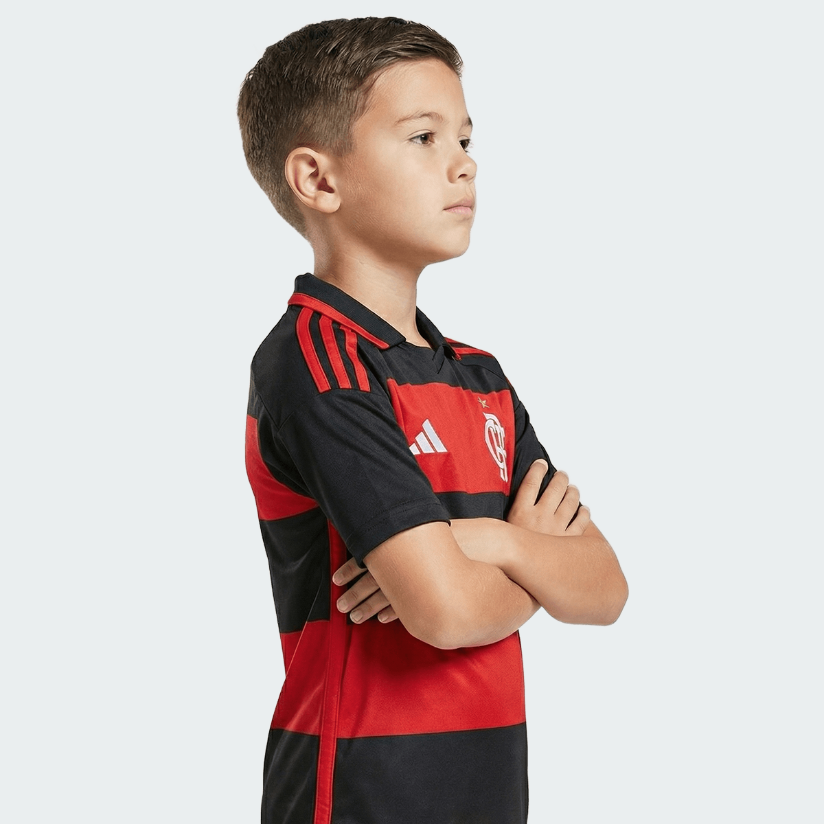 Kit Família Flamengo: Camisa Infantil + Camisa Pai - Rubro Negra
