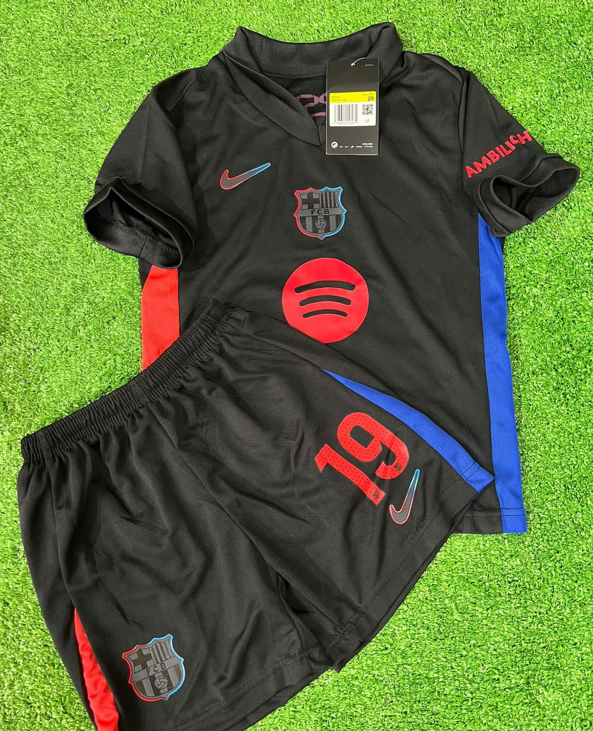 Kit Infantil Barcelona Away 24/25 -Preto