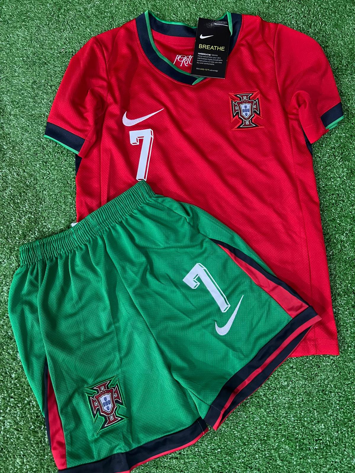 Kit Infantil Portugal Home 24/25 -Vermelha