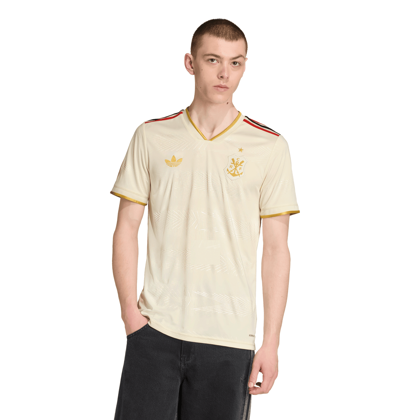 Kit Família Flamengo: Camisa Infantil + Camisa Pai - Bege