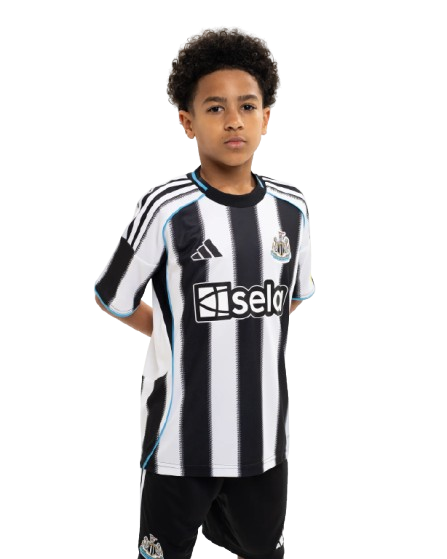 Kit Infantil Newcastle Home 25/26 . Castore - Preto e Branco