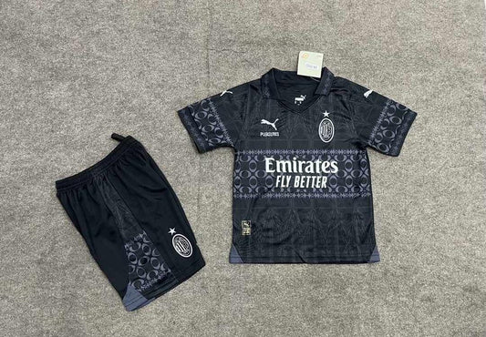 Kit Infantil Milan Fourth 24/25 -Preto