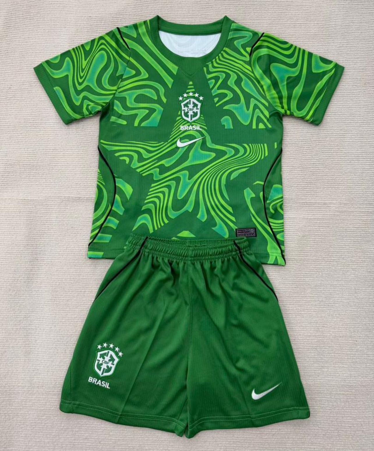 Kit Infantil Brasil Goleiro 26/27 - Verde