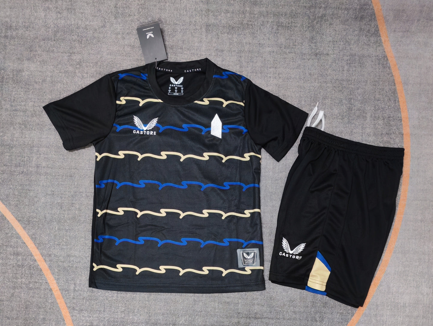Kit Infantil Everton Away 25/26 Castore  - Preto