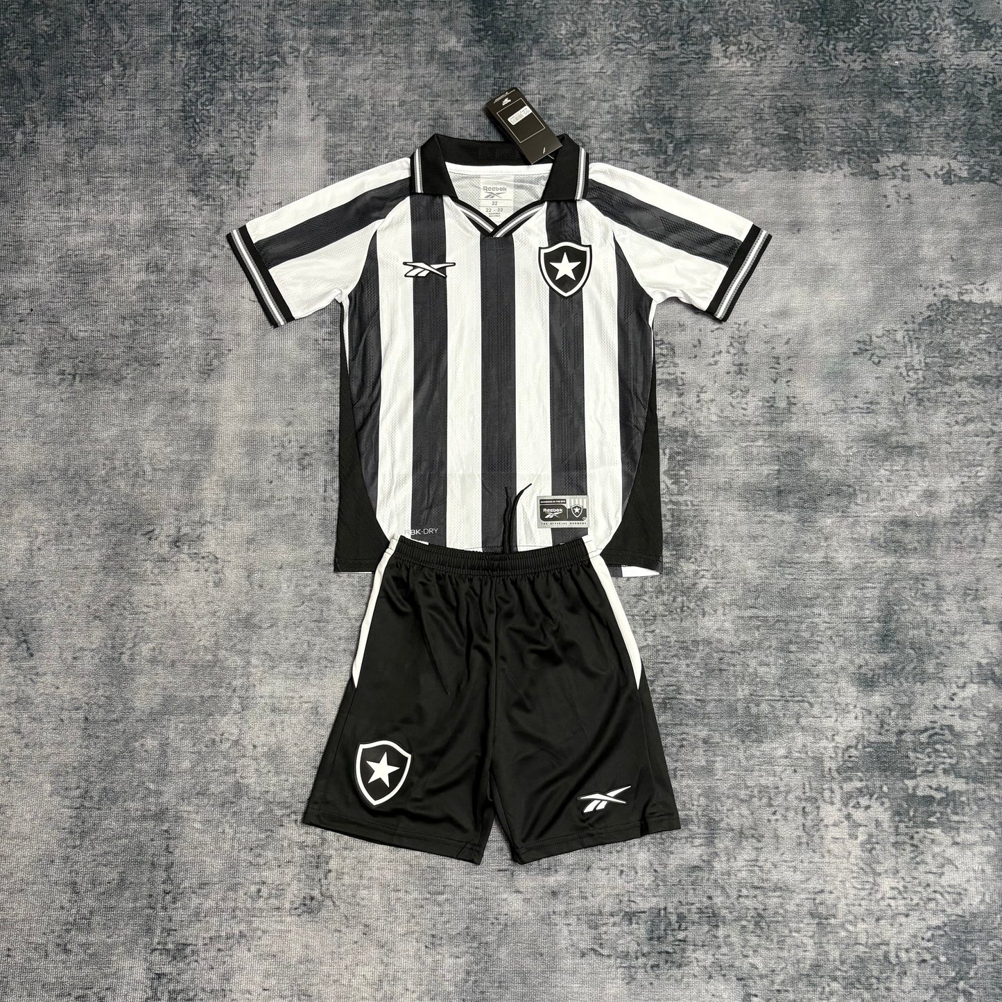 Kit Infantil Botafogo Home 25/26 Reebok - Preta e Branca