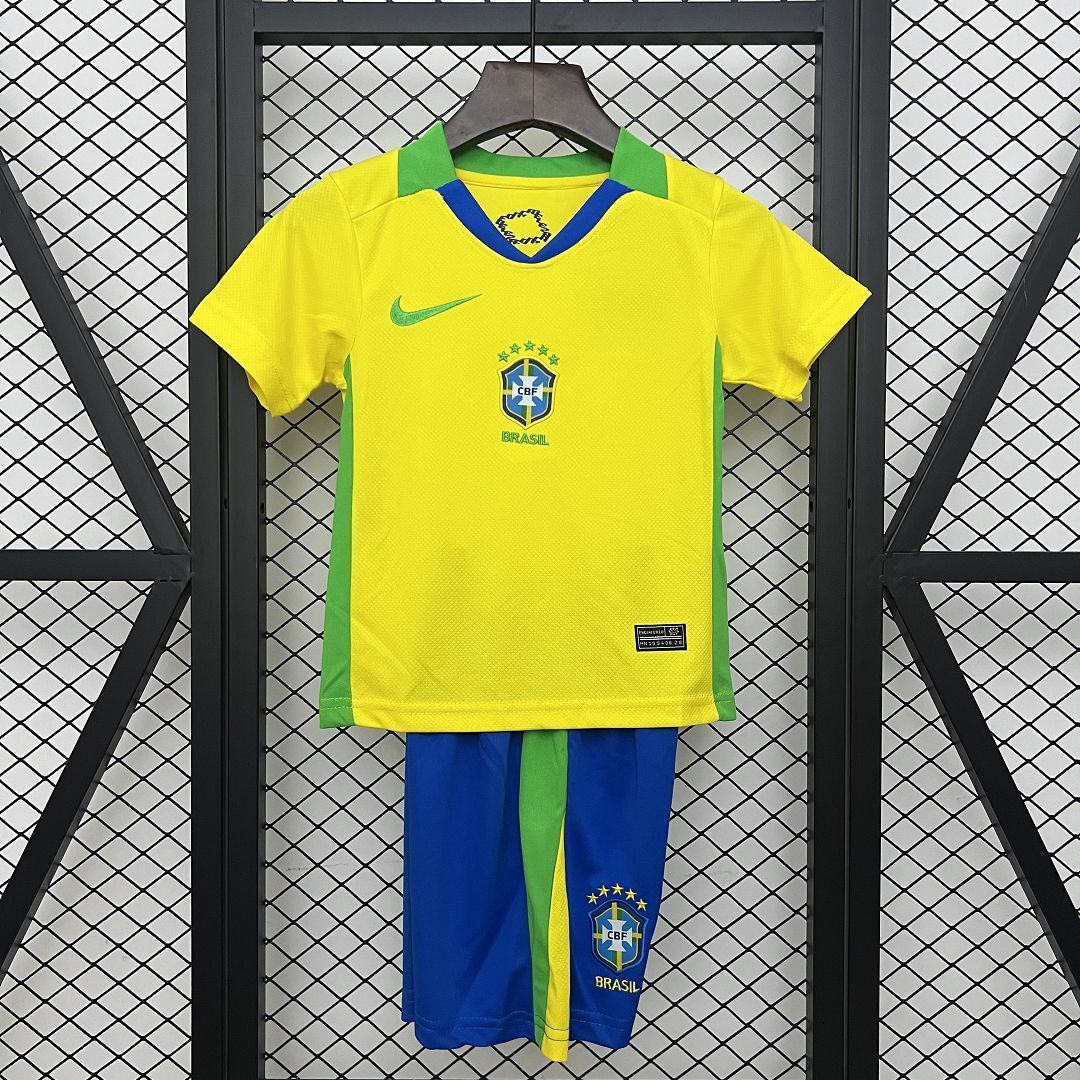Kit Infantil Brasil Home 25/26 - Amarelo