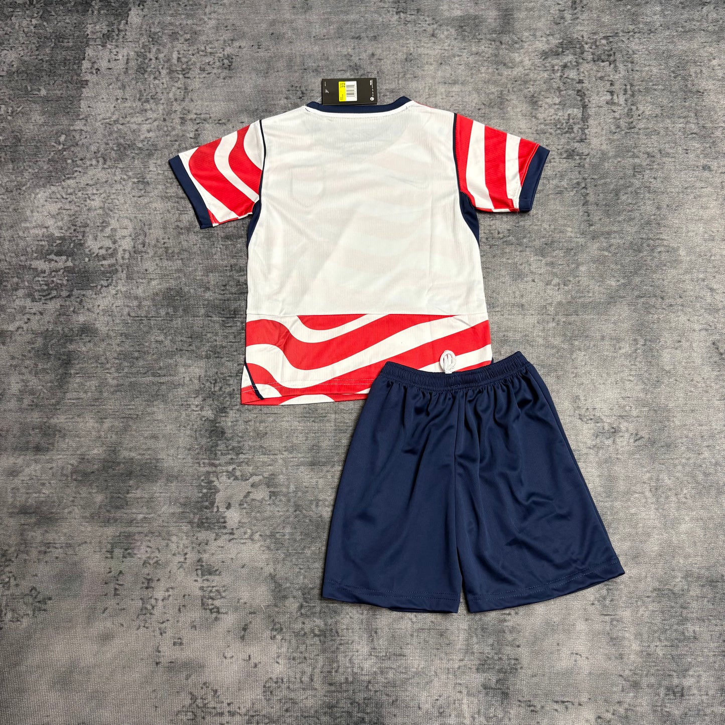 Kit Infantil EUA Home 26/27 - Branco e Vermelho