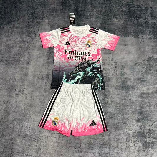 Kit Infantil Real Madrid Edição Especial Dragão 25/26 -Colorido