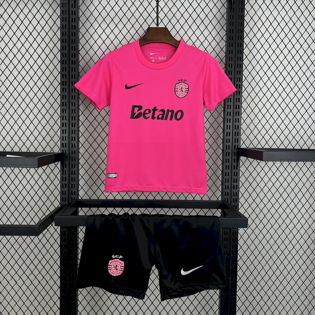 Kit Infantil Sporting Outubro Rosa 24/25 . - Rosa